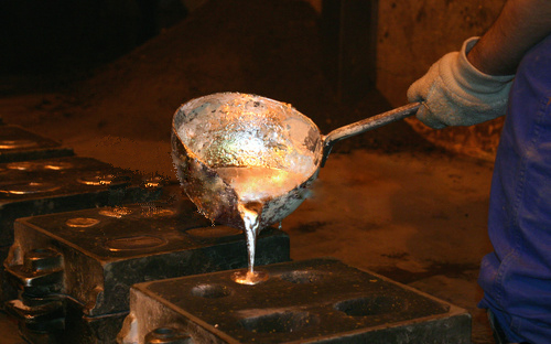 riesgos prendas fundición aluminio